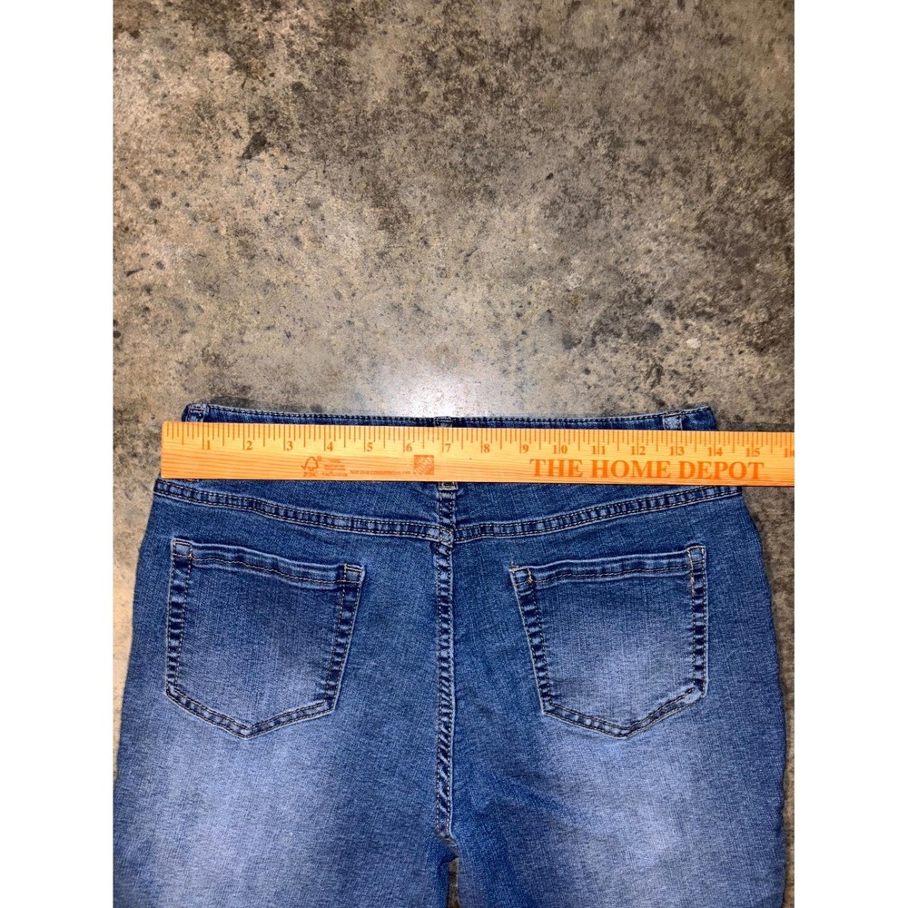 D. Jeans Skinny Womens 8 Blue Denim Stretch Mid Rise Medium Wash Slim Fit Casual - Picture 4 of 14